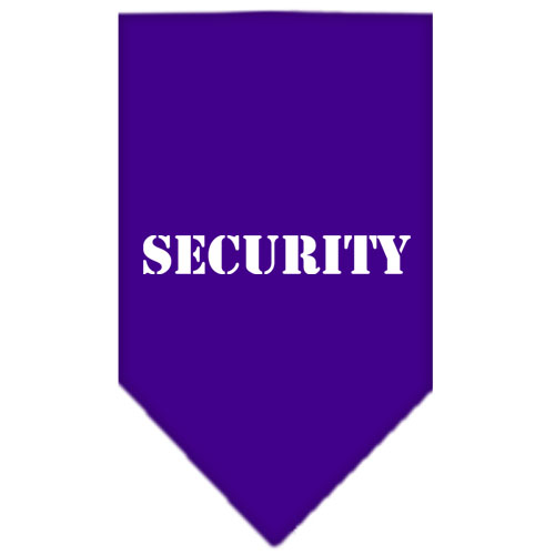 Security Screen Print Bandana Purple Large